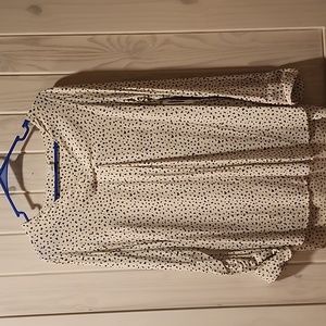 Black and white cheetah print blouse